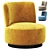 Modern Swivel Chair Alonso 3D model small image 1