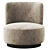 Modern Swivel Chair Alonso 3D model small image 2