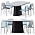 Cor Rectangular Dining Table: Stylish & Functional 3D model small image 1