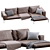 Elegant Lifesteel Sofa by Flexform 3D model small image 4