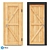 Modern Oak Entrance Door - Loft Collection 3D model small image 1