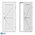 Modern Oak Entrance Door - Loft Collection 3D model small image 5