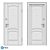 Classic Alaskan Oak Entrance Door 3D model small image 3