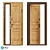 Classic Oak Entrance Door - Eco-70 3D model small image 2