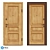 Classic Style Oak Entrance Door - ECO Series 3D model small image 1
