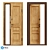 Classic Style Oak Entrance Door - ECO Series 3D model small image 2