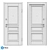 Classic Style Oak Entrance Door - ECO Series 3D model small image 3