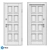 Title: ECO-81 OM Entrance Door in Classic Style 3D model small image 3