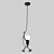 Vintage Iron Swing Pendant 3D model small image 3