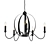 Elegant Candle-style Chandelier - Rufus 3D model small image 1