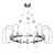 Elegant Glass Chandelier 3D model small image 1