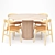 Elegant 2013 Dining Set 3D model small image 1