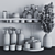 Modern Bathroom Accessories Set 3D model small image 4