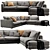 Modern Linteloo Mauro Sectional: Luxurious Comfort 3D model small image 4