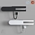 Sleek Towel Rail with Shelf 3D model small image 5