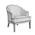 Retro Style Barrel Chair 3D model small image 3