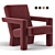 Rietveld Unesco Chair - Timeless Elegance 3D model small image 1