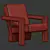 Rietveld Unesco Chair - Timeless Elegance 3D model small image 5