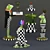 MacKenzie-Childs Courtly Check Decor Set 3D model small image 2