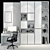 Modern Cabinet Furniture SET 3D model small image 2