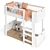 White Mini+ Junior Loft Bed 3D model small image 1