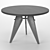 Gueridon Black 100: Modern and Elegant Table 3D model small image 3