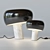 Modern Mushroom Marble Table - Loft Industrial Chic 3D model small image 2