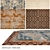Double Carpet Set: DOVLET HOUSE 4pcs (part 675) 3D model small image 1