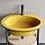 Ceramica Cielo Oval Washbasin Set 3D model small image 3