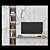 Sleek TV Stand for Modern Homes 3D model small image 1