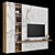 Sleek TV Stand for Modern Homes 3D model small image 2