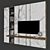Sleek TV Stand for Modern Homes 3D model small image 3