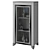 Sleek Solomando Showcase: 750x1490x440 mm 3D model small image 2