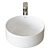 Roсa Inspira Round 37x37 cm Washbasin 3D model small image 1