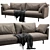 Luxury Linteloo Metropolitan Sofa 3D model small image 3