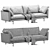 Luxury Linteloo Metropolitan Sofa 3D model small image 4