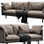 Luxury Linteloo Metropolitan Sofa 3D model small image 5