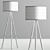 Adesso Louise Tripod Lamp: Elegant and Versatile Lighting Solution 3D model small image 2