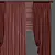 Elegance Unveiled: Curtain 819 3D model small image 3
