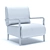 Niguel Lounge Chair: Sleek and Stylish 3D model small image 8