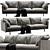 Modern Linteloo Metropolitan Sofa 3D model small image 1