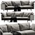 Modern Linteloo Metropolitan Sofa 3D model small image 2