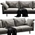 Modern Linteloo Metropolitan Sofa 3D model small image 4