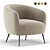 Elegant Danica Chair: Serene Comfort 3D model small image 1