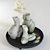 Elegant Woman Vases Set 3D model small image 21