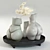 Elegant Woman Vases Set 3D model small image 28