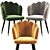 Elegant Bristol Dining Chair 3D model small image 2