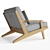 Bay Lounge Chair and Ottoman - Stylish and Comfortable Seating Solution 3D model small image 4