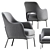 Elegant Flexform Joyce Armchair 3D model small image 2