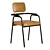 Elegant Bergman Dining Chair 3D model small image 5